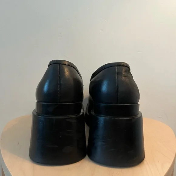 90s/00s Steve Madden Black Leather Loafers - Picture 4 of 5